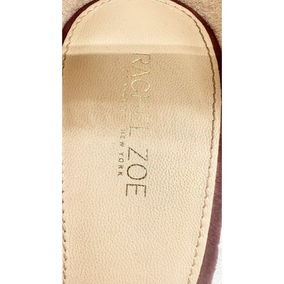 Rachel Zoe Stiletto Heels Burgundy Wine Size Ankle Strap 9.5 - Picture 4 of 8